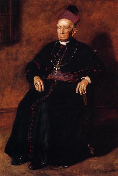 WikiOO.org - Encyclopedia of Fine Arts - Festés, Grafika Thomas Eakins - Portrait of Archbishop William Henry Elder