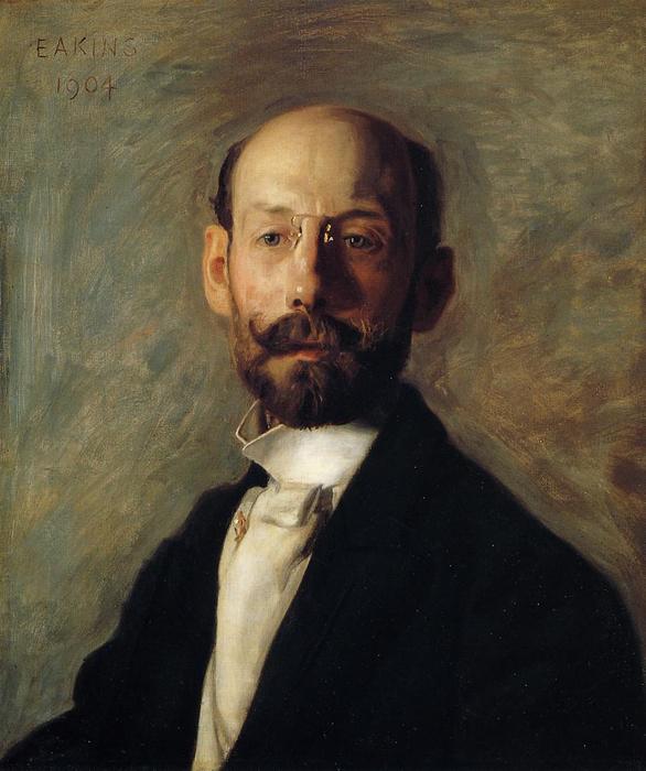WikiOO.org - Encyclopedia of Fine Arts - Maleri, Artwork Thomas Eakins - Portrait of Frank B. A. Linton
