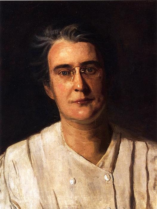WikiOO.org - Encyclopedia of Fine Arts - Schilderen, Artwork Thomas Eakins - Portrait of Lucy Langdon Williams Wilson