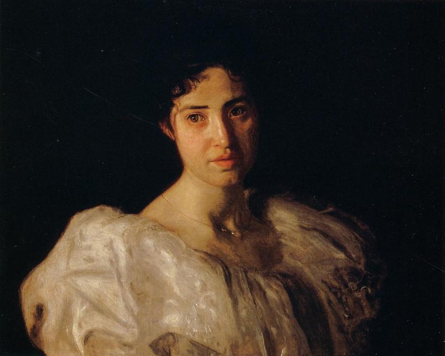 Wikioo.org - The Encyclopedia of Fine Arts - Painting, Artwork by Thomas Eakins - Portrait of Lucy Lewis