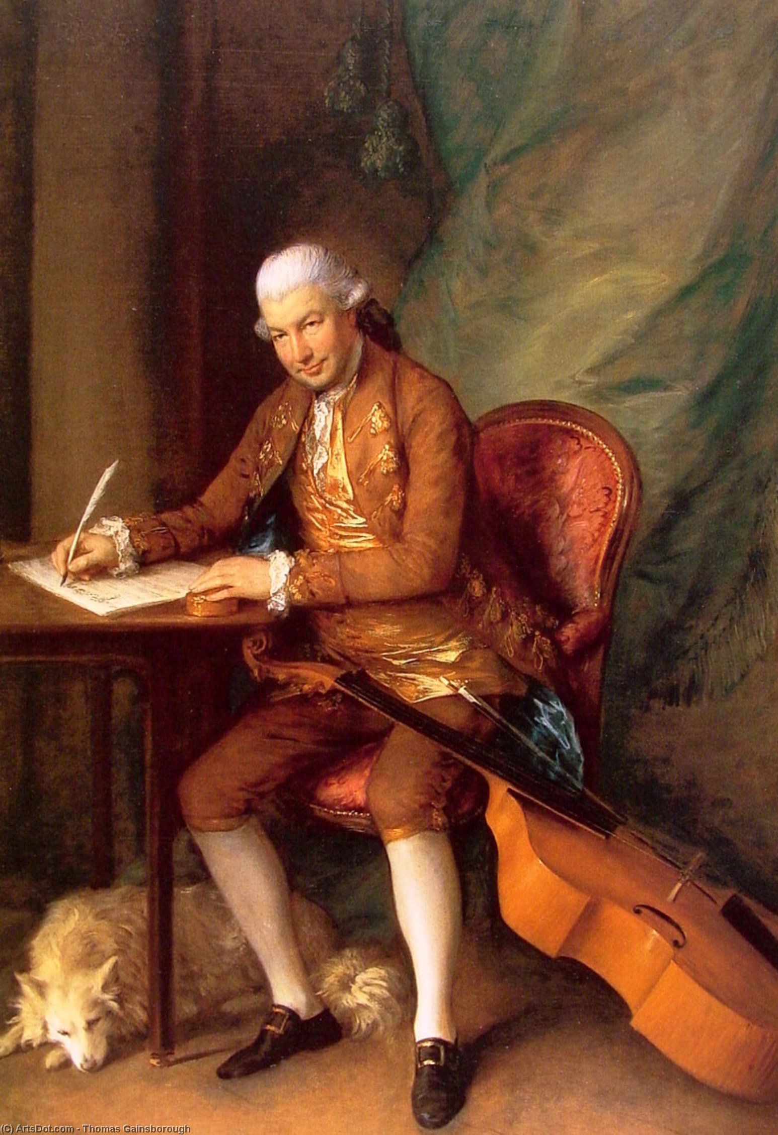 WikiOO.org - Енциклопедія образотворчого мистецтва - Живопис, Картини
 Thomas Gainsborough - Carl Friedrich Abel