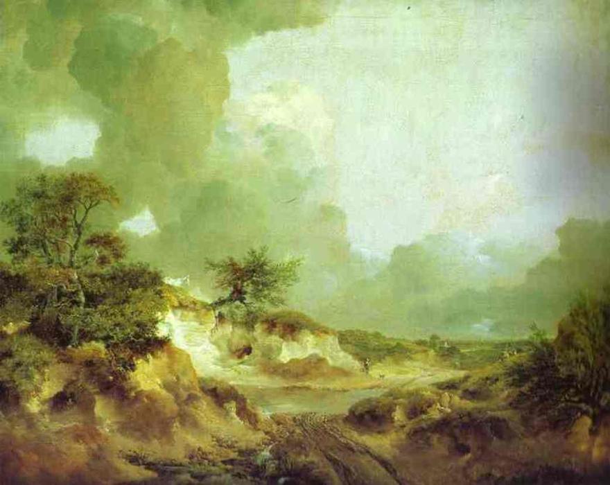 Wikioo.org - The Encyclopedia of Fine Arts - Painting, Artwork by Thomas Gainsborough - Landscape with Sandpit