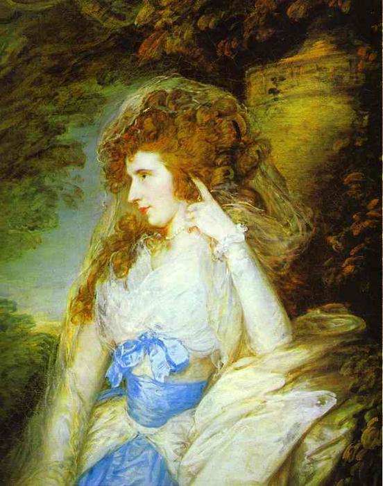 Wikioo.org - The Encyclopedia of Fine Arts - Painting, Artwork by Thomas Gainsborough - Mary, Lady Bate Dudley