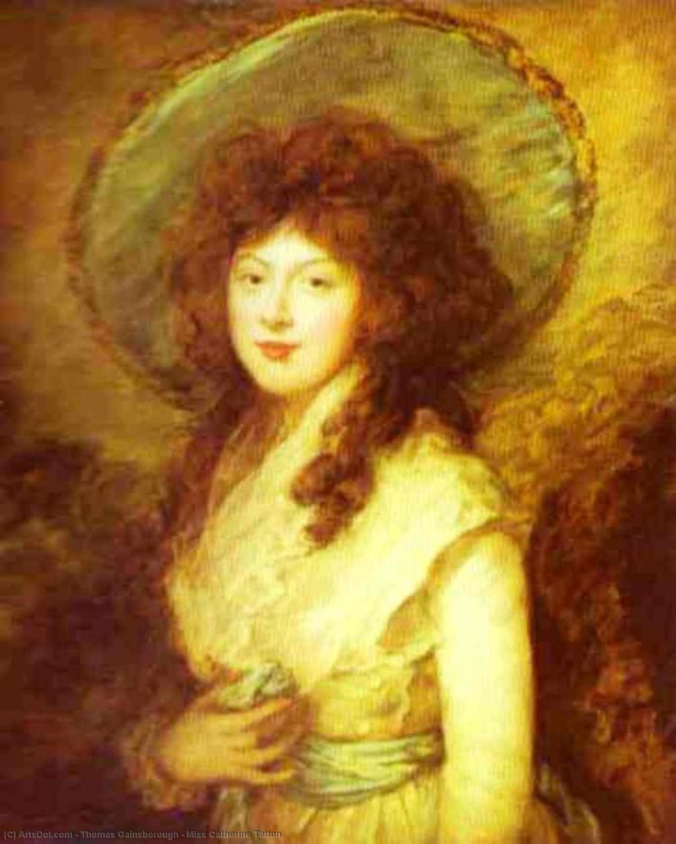 WikiOO.org - دایره المعارف هنرهای زیبا - نقاشی، آثار هنری Thomas Gainsborough - Miss Catherine Tatton
