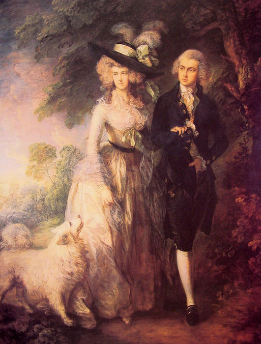 WikiOO.org - Енциклопедия за изящни изкуства - Живопис, Произведения на изкуството Thomas Gainsborough - Mr and Mrs William Hallett