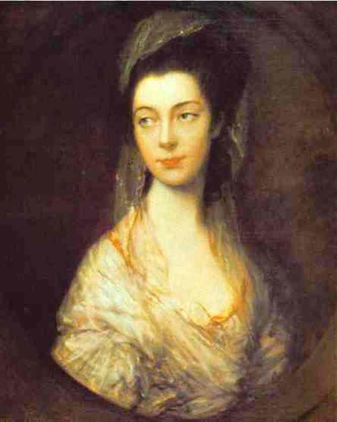 Wikoo.org - موسوعة الفنون الجميلة - اللوحة، العمل الفني Thomas Gainsborough - Mrs. Christopher Horton, later Anne, Duchess of Cumberland