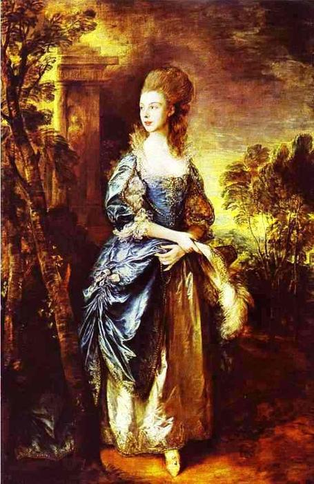 WikiOO.org - Енциклопедия за изящни изкуства - Живопис, Произведения на изкуството Thomas Gainsborough - The Hon. Frances Duncombe