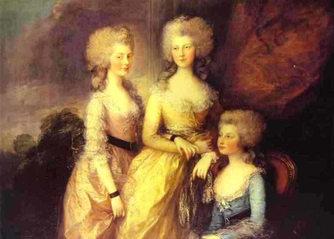 Wikioo.org - The Encyclopedia of Fine Arts - Painting, Artwork by Thomas Gainsborough - The Three Elder Princesses