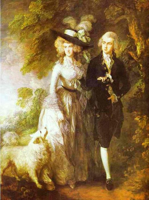 Wikioo.org - The Encyclopedia of Fine Arts - Painting, Artwork by Thomas Gainsborough - William Hallett and His Wife Elizabeth, nee Stephen