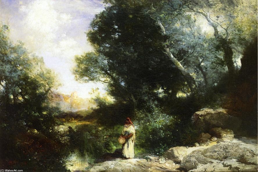 Wikioo.org - The Encyclopedia of Fine Arts - Painting, Artwork by Thomas Moran - A Water Pocket in Southern Utah