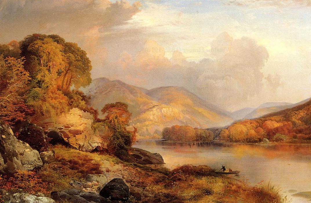 WikiOO.org - Enciclopedia of Fine Arts - Pictura, lucrări de artă Thomas Moran - Autumn Landscape