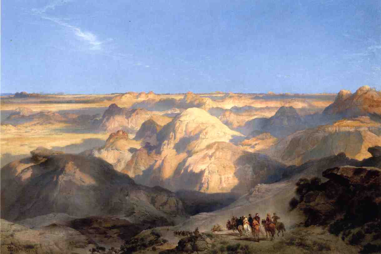 Wikioo.org - The Encyclopedia of Fine Arts - Painting, Artwork by Thomas Moran - Badlands of the Dakota