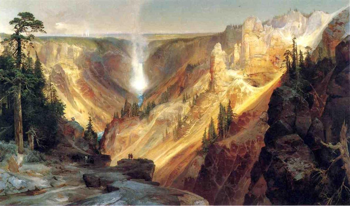 Wikioo.org - สารานุกรมวิจิตรศิลป์ - จิตรกรรม Thomas Moran - Grand Canyon of the Yellowstone 2