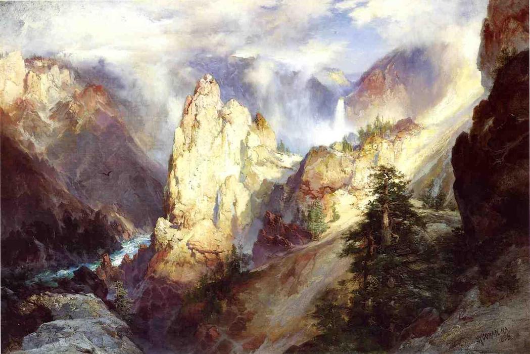 WikiOO.org - Енциклопедия за изящни изкуства - Живопис, Произведения на изкуството Thomas Moran - Landscape