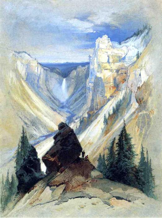 Wikioo.org - The Encyclopedia of Fine Arts - Painting, Artwork by Thomas Moran - The Grand Canyon of the Yellowstone