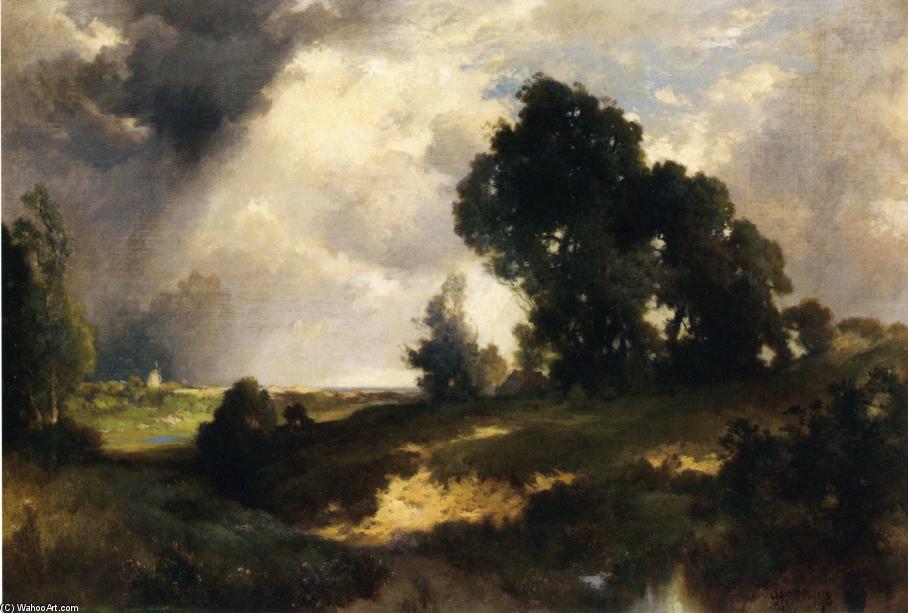 Wikioo.org - The Encyclopedia of Fine Arts - Painting, Artwork by Thomas Moran - The Passing Shower
