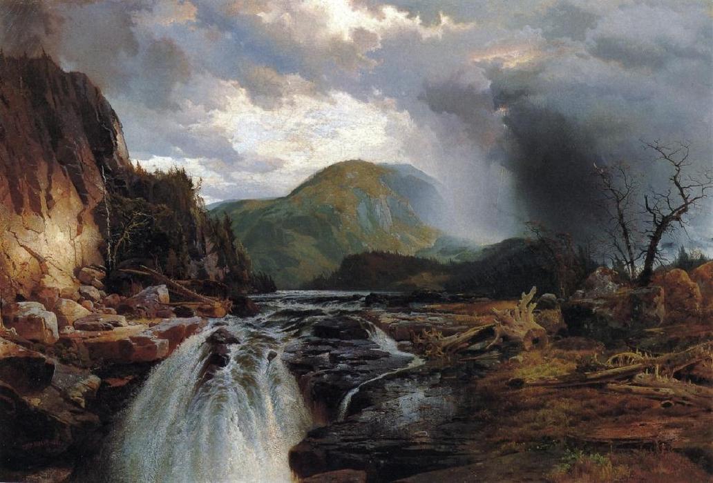 Wikioo.org - The Encyclopedia of Fine Arts - Painting, Artwork by Thomas Moran - The Wilds of Lake Superior