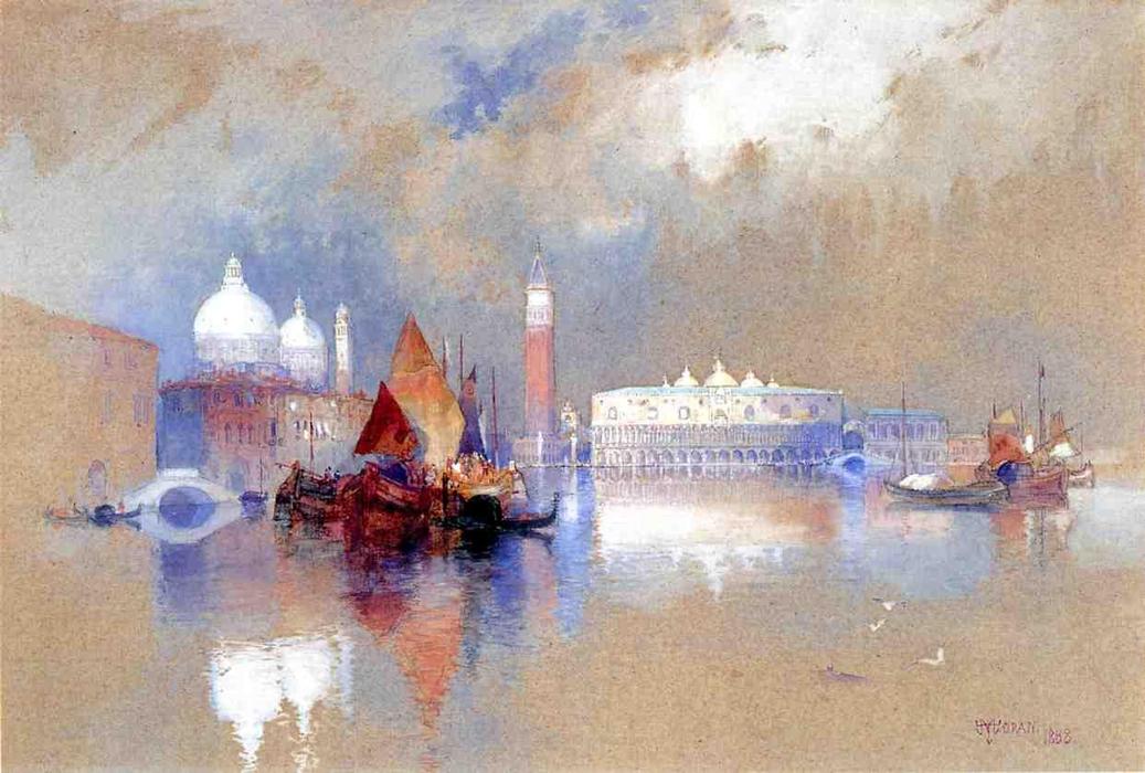 Wikioo.org - The Encyclopedia of Fine Arts - Painting, Artwork by Thomas Moran - View of Venice