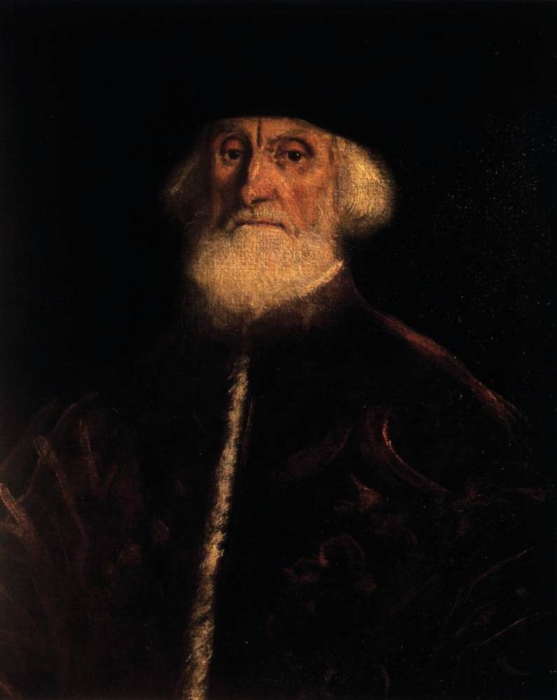 WikiOO.org – 美術百科全書 - 繪畫，作品 Tintoretto (Jacopo Comin) - 检察肖像雅格布Soranzo 1