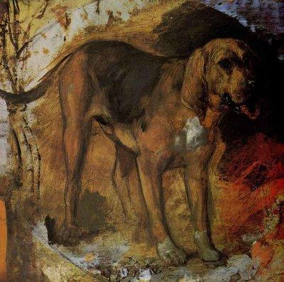 WikiOO.org - Encyclopedia of Fine Arts - Schilderen, Artwork William Holman Hunt - A Bloodhound