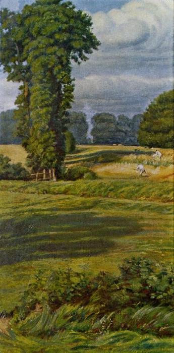 Wikioo.org - The Encyclopedia of Fine Arts - Painting, Artwork by William Holman Hunt - A Summer Landscape