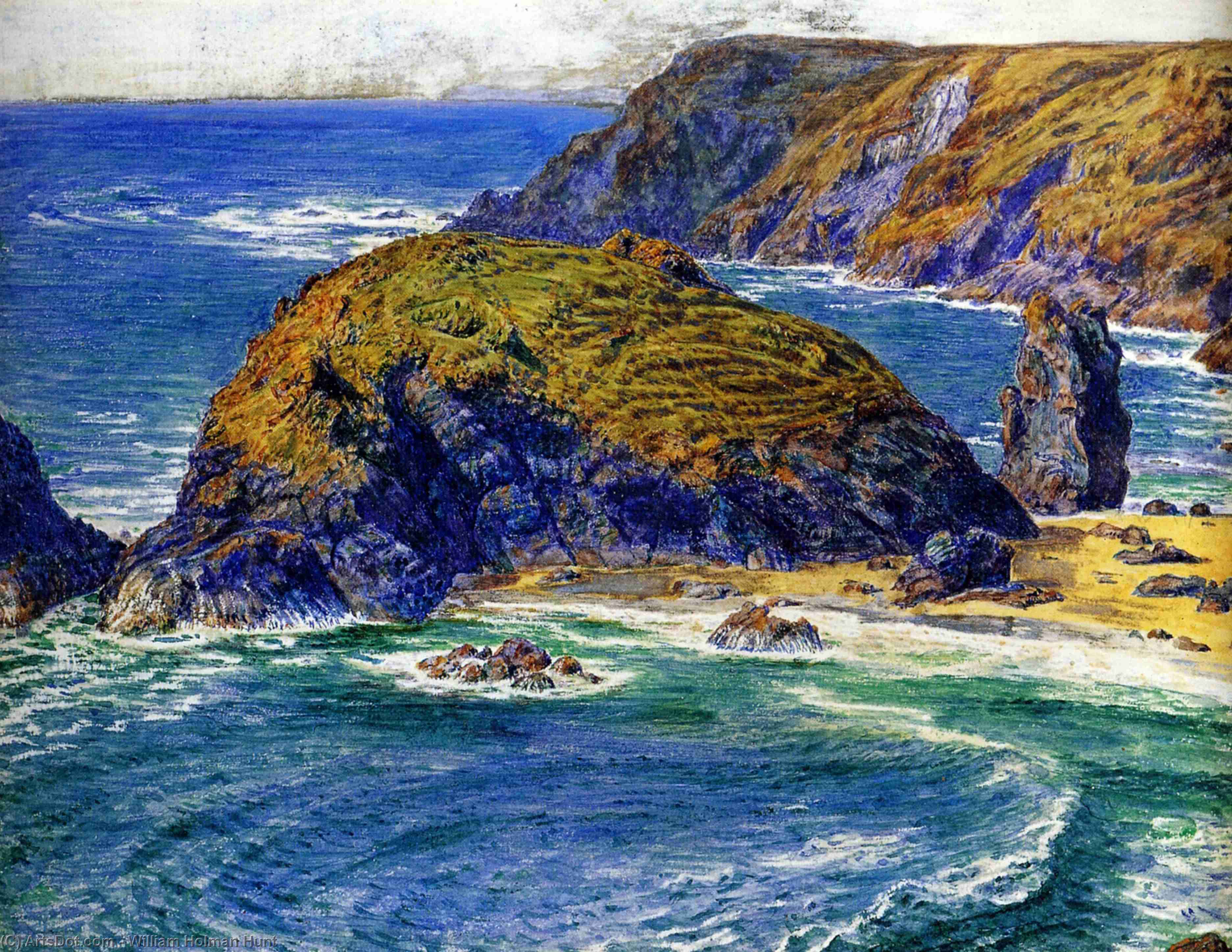 WikiOO.org - Encyclopedia of Fine Arts - Maalaus, taideteos William Holman Hunt - Aspargus Island