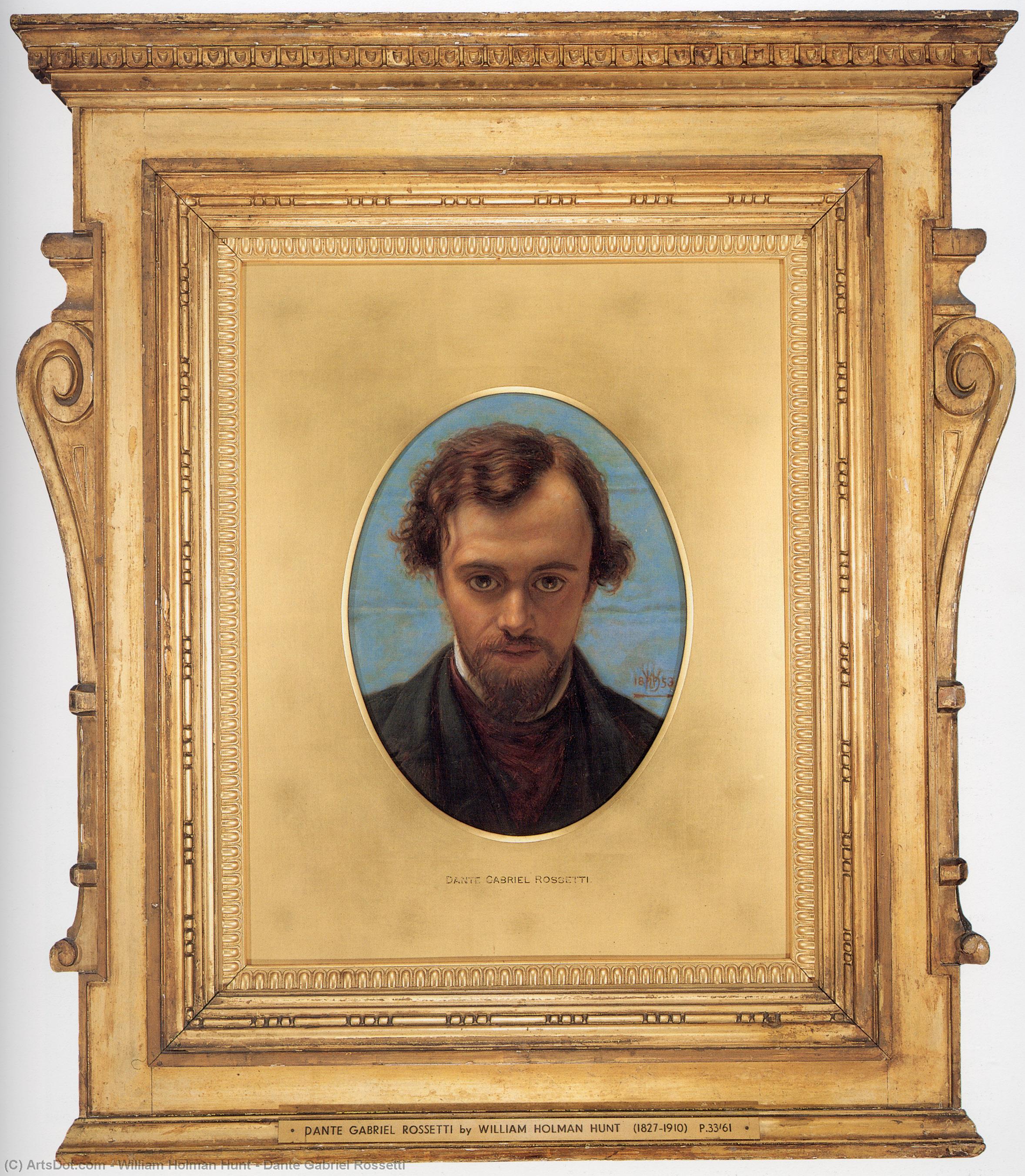 Wikioo.org - The Encyclopedia of Fine Arts - Painting, Artwork by William Holman Hunt - Dante Gabriel Rossetti