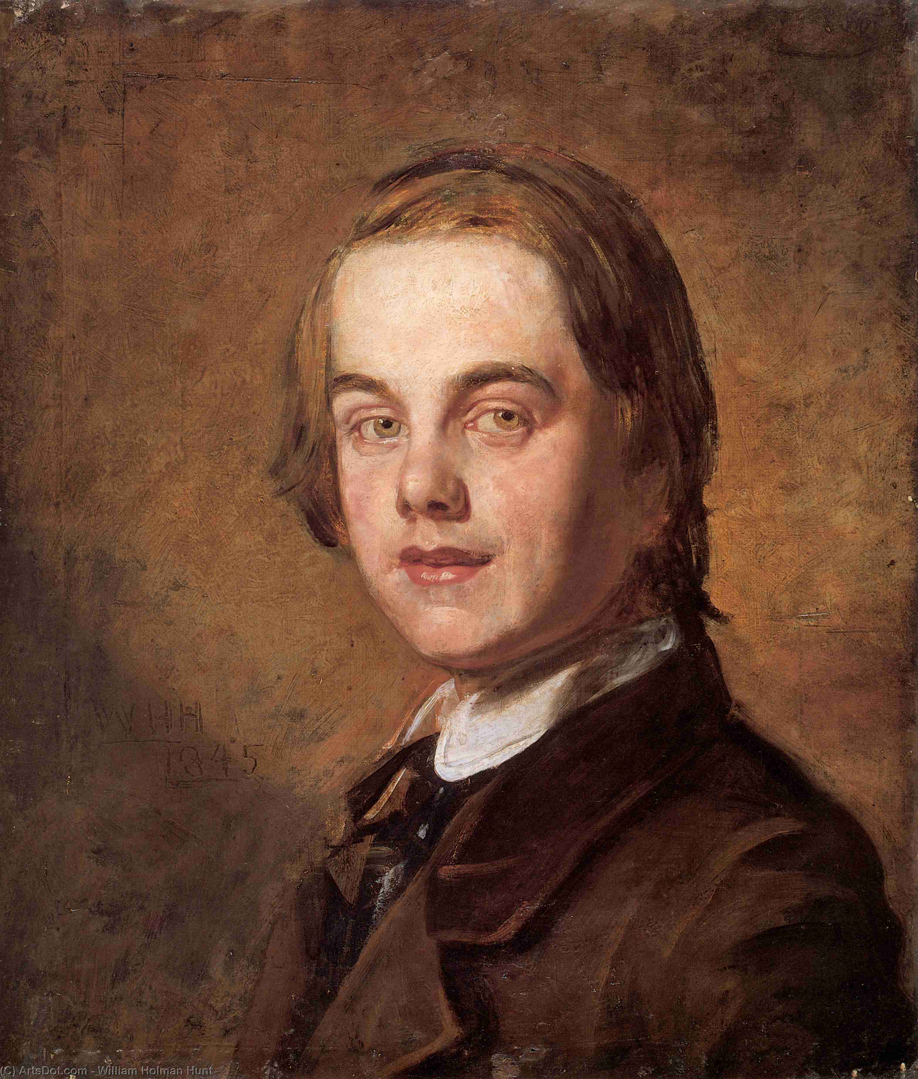 WikiOO.org - Encyclopedia of Fine Arts - Maleri, Artwork William Holman Hunt - Self-Portrait