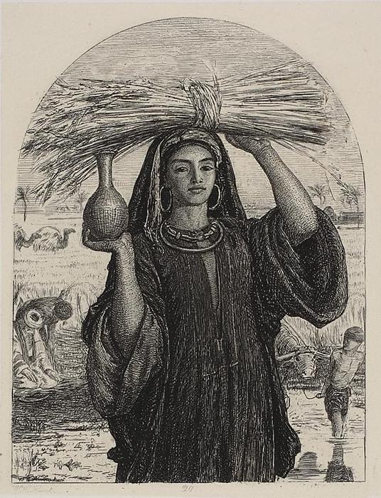Wikoo.org - موسوعة الفنون الجميلة - اللوحة، العمل الفني William Holman Hunt - The Abundance of Egypt
