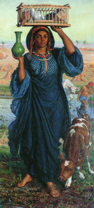 WikiOO.org - Encyclopedia of Fine Arts - Malba, Artwork William Holman Hunt - The Afterglow in Egypt