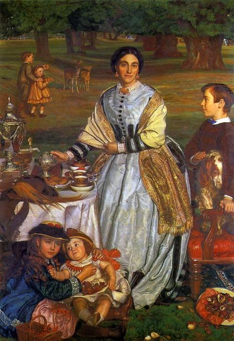 Wikoo.org - موسوعة الفنون الجميلة - اللوحة، العمل الفني William Holman Hunt - The Children's Holiday