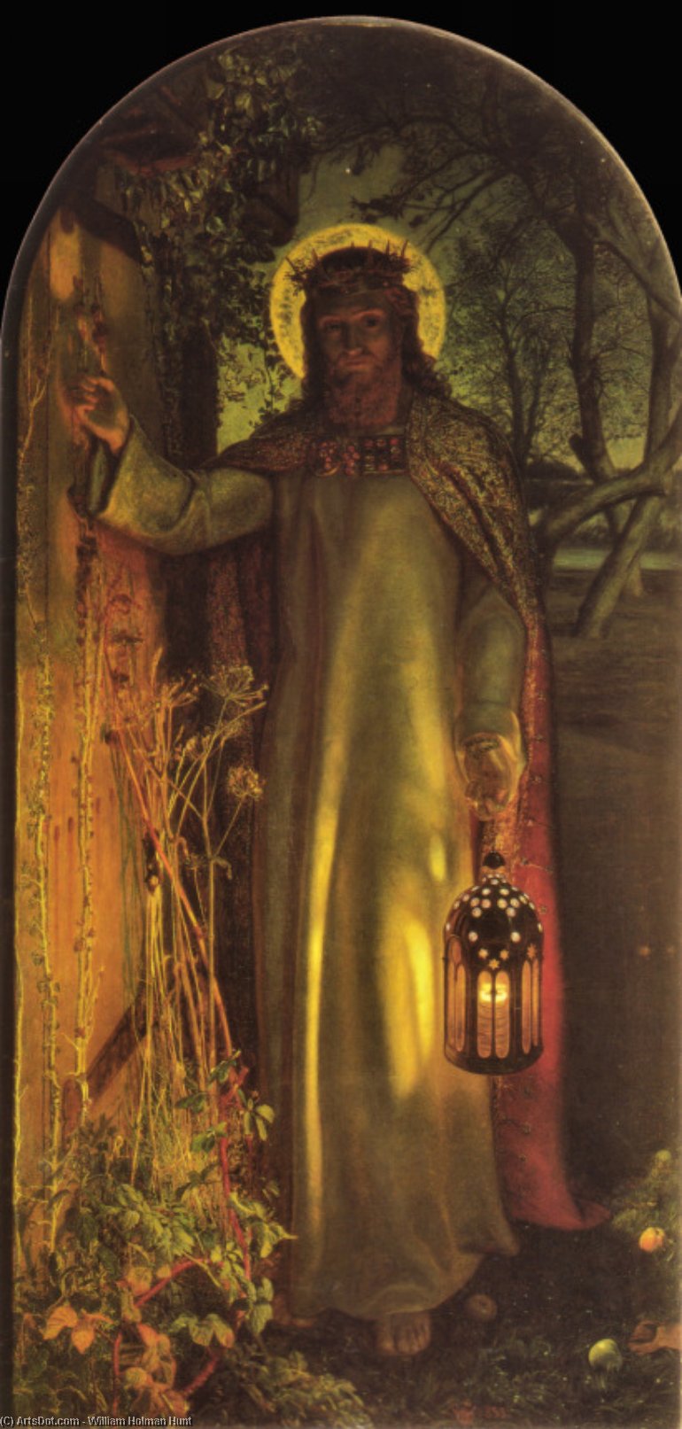 WikiOO.org - Encyclopedia of Fine Arts - Malba, Artwork William Holman Hunt - The Light of the World