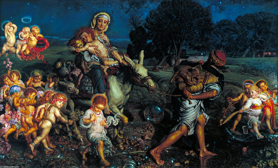 Wikioo.org - The Encyclopedia of Fine Arts - Painting, Artwork by William Holman Hunt - The Triumph of the Innocents