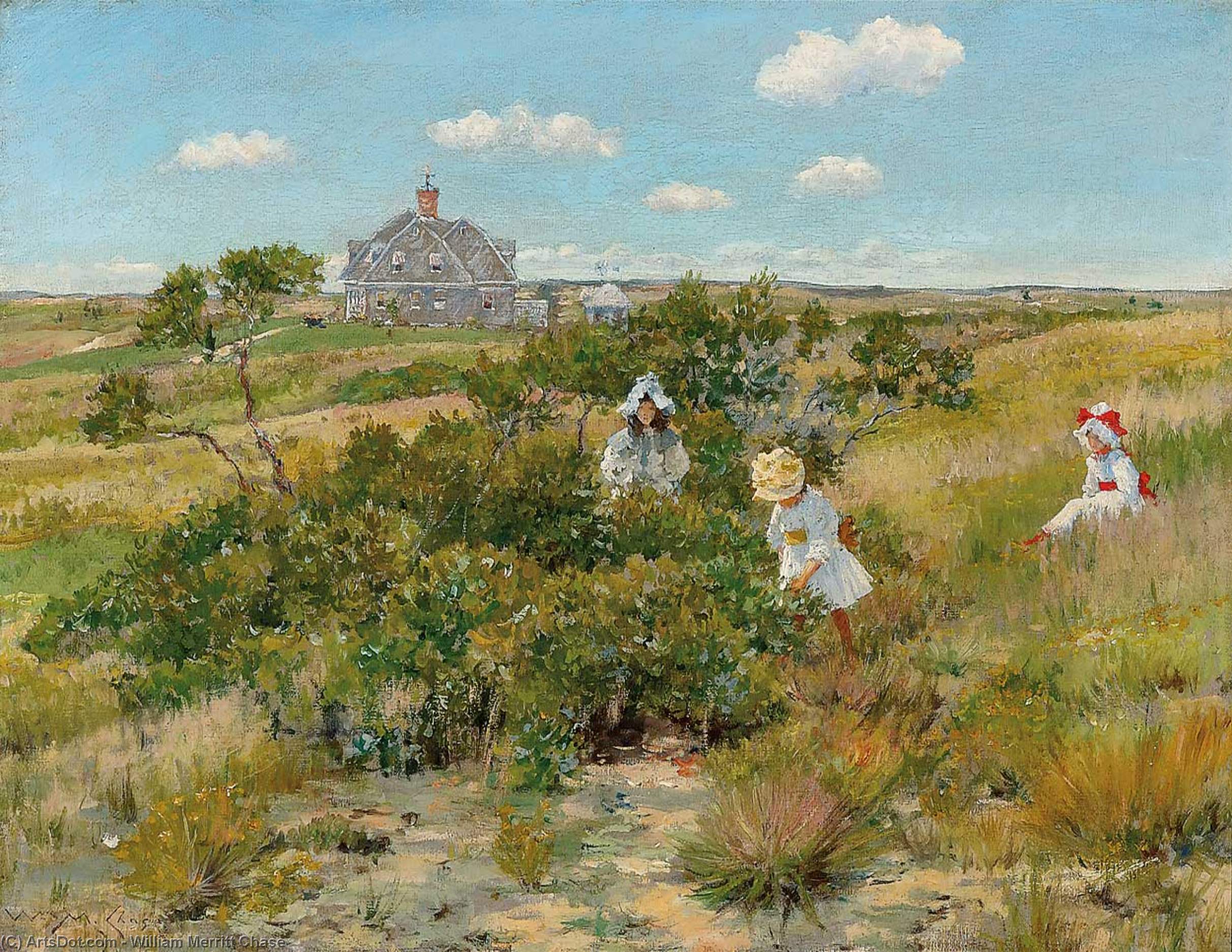Wikioo.org - The Encyclopedia of Fine Arts - Painting, Artwork by William Merritt Chase - A Summer Day