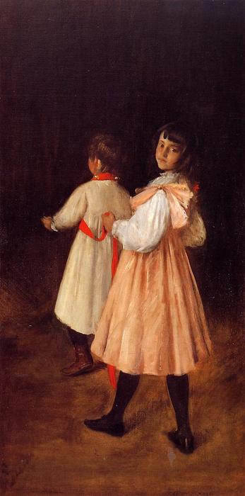 Wikioo.org - The Encyclopedia of Fine Arts - Painting, Artwork by William Merritt Chase - At Play