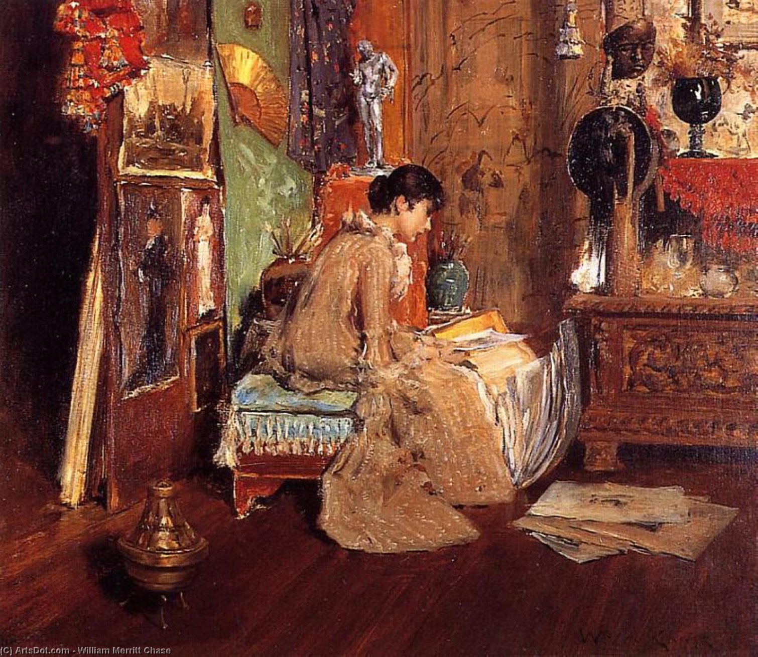 Wikioo.org - The Encyclopedia of Fine Arts - Painting, Artwork by William Merritt Chase - Connoisseur