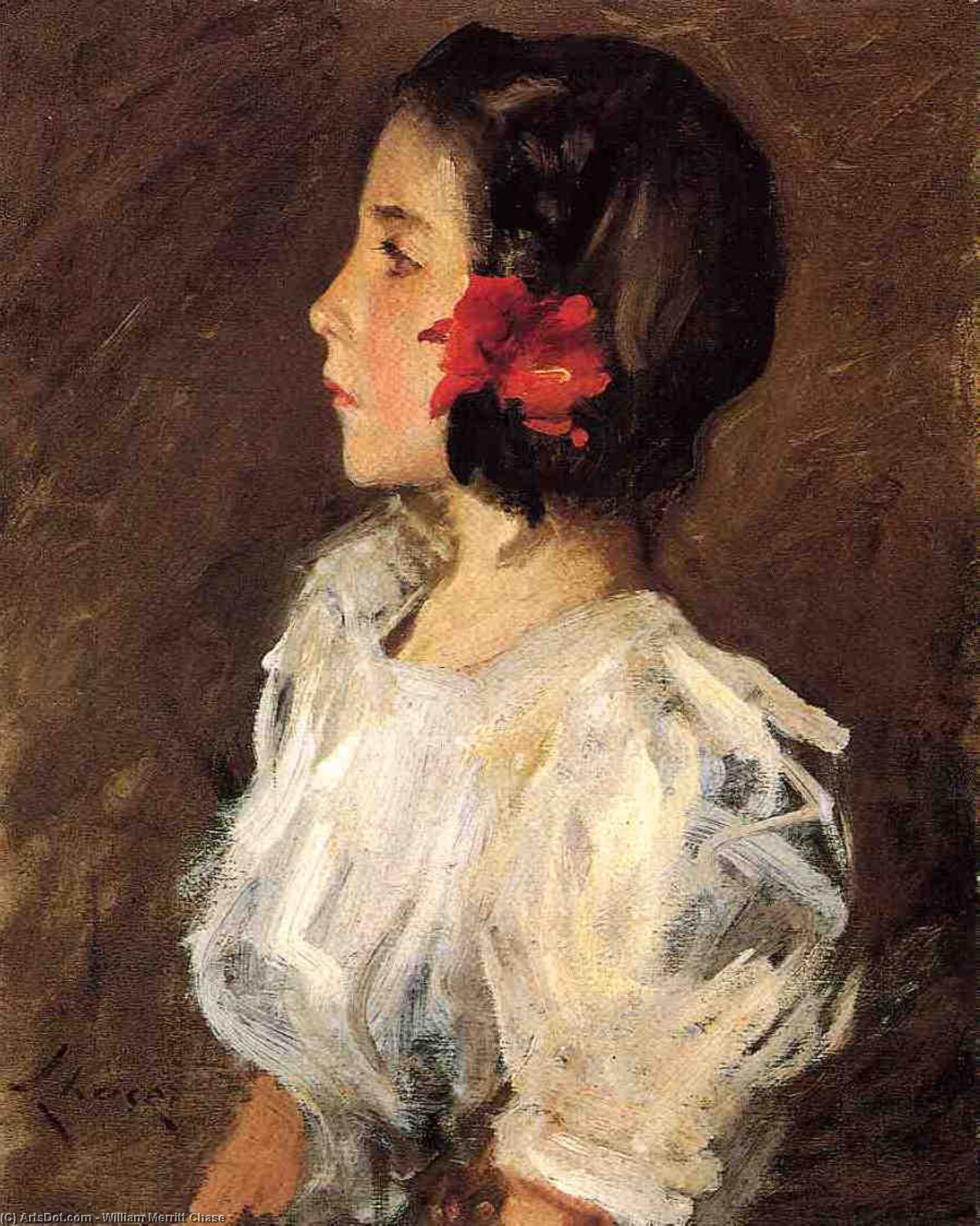 Wikioo.org - The Encyclopedia of Fine Arts - Painting, Artwork by William Merritt Chase - Dorothy