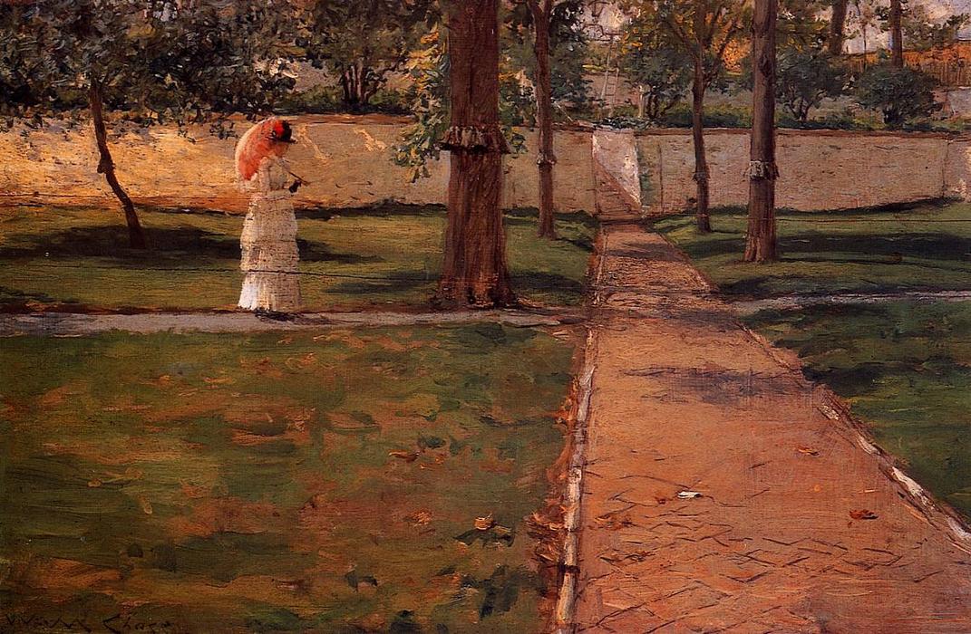 Wikioo.org - The Encyclopedia of Fine Arts - Painting, Artwork by William Merritt Chase - In Brooklyn Navy Yard