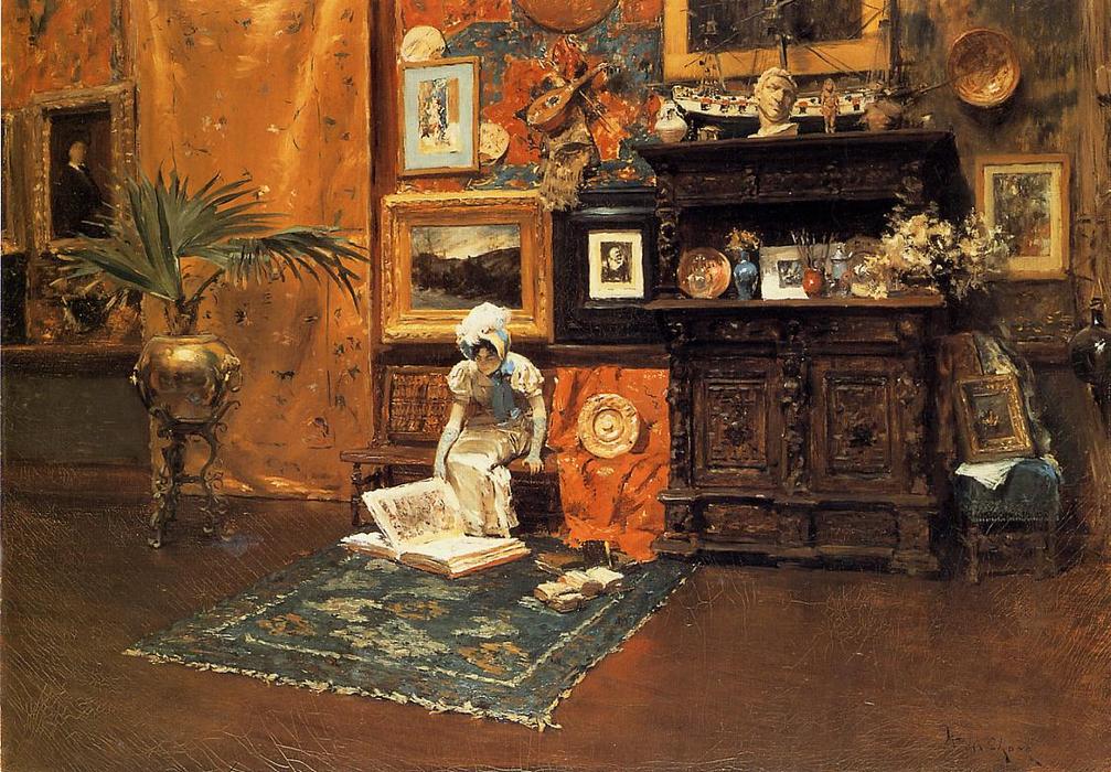 Wikioo.org - The Encyclopedia of Fine Arts - Painting, Artwork by William Merritt Chase - In the Studio 1