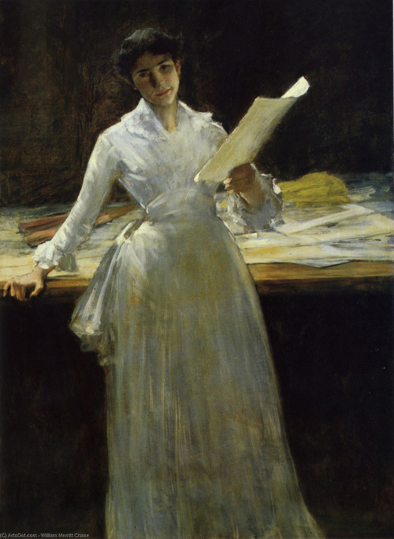 Wikioo.org - The Encyclopedia of Fine Arts - Painting, Artwork by William Merritt Chase - Memories