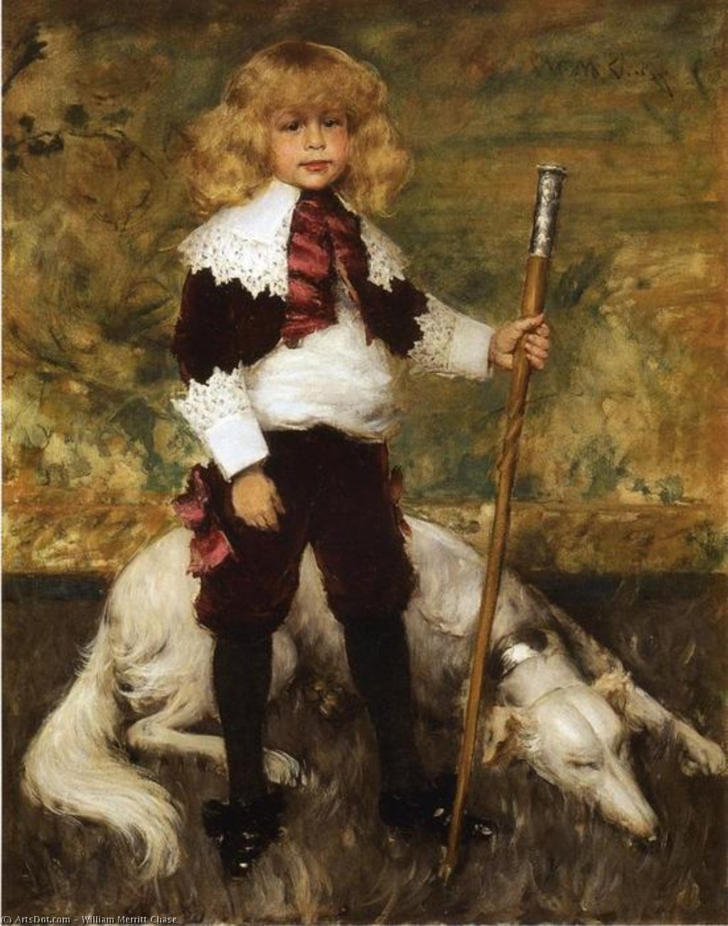 Wikioo.org - The Encyclopedia of Fine Arts - Painting, Artwork by William Merritt Chase - Portrait of James Rapelje Howell