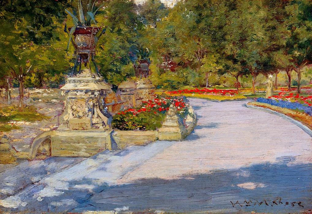 Wikioo.org - The Encyclopedia of Fine Arts - Painting, Artwork by William Merritt Chase - Prospect Park 1