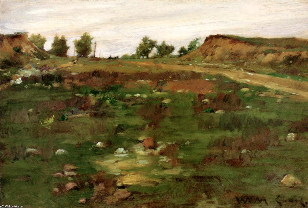 WikiOO.org - Encyclopedia of Fine Arts - Lukisan, Artwork William Merritt Chase - Shinnecock Hills