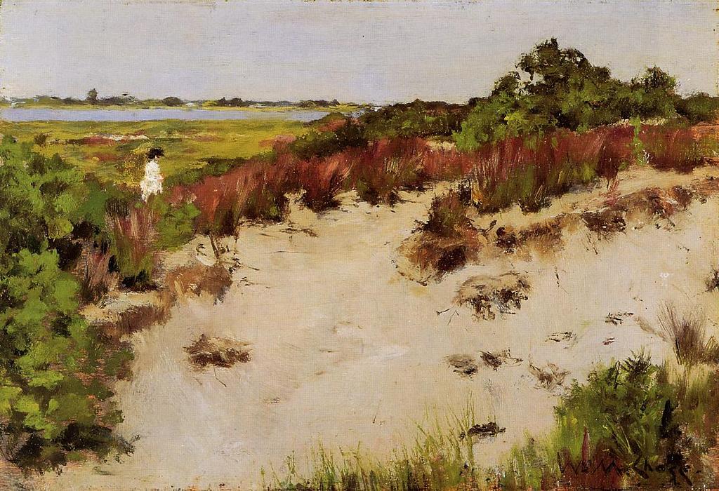 Wikioo.org - The Encyclopedia of Fine Arts - Painting, Artwork by William Merritt Chase - Shinnecock Landscape