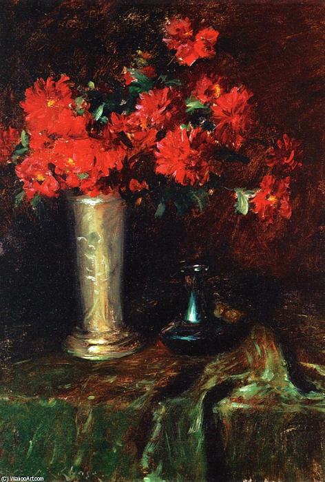 Wikioo.org - The Encyclopedia of Fine Arts - Painting, Artwork by William Merritt Chase - Still Life - Flowers