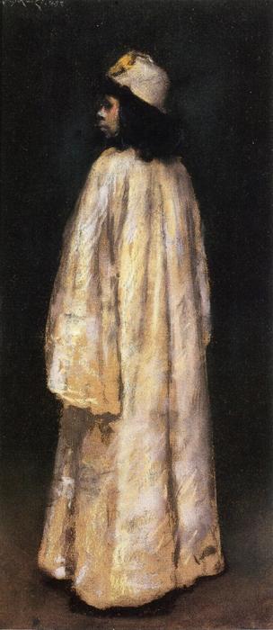 Wikioo.org - The Encyclopedia of Fine Arts - Painting, Artwork by William Merritt Chase - Study of an Arab Girl