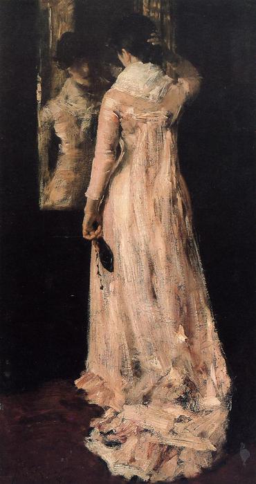 WikiOO.org - Encyclopedia of Fine Arts - Målning, konstverk William Merritt Chase - The Mirror