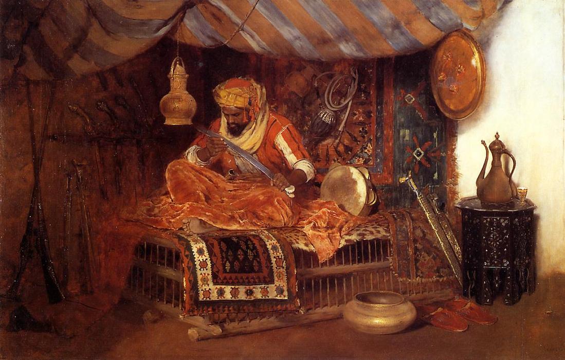 Wikioo.org - The Encyclopedia of Fine Arts - Painting, Artwork by William Merritt Chase - The Moorish Warrior