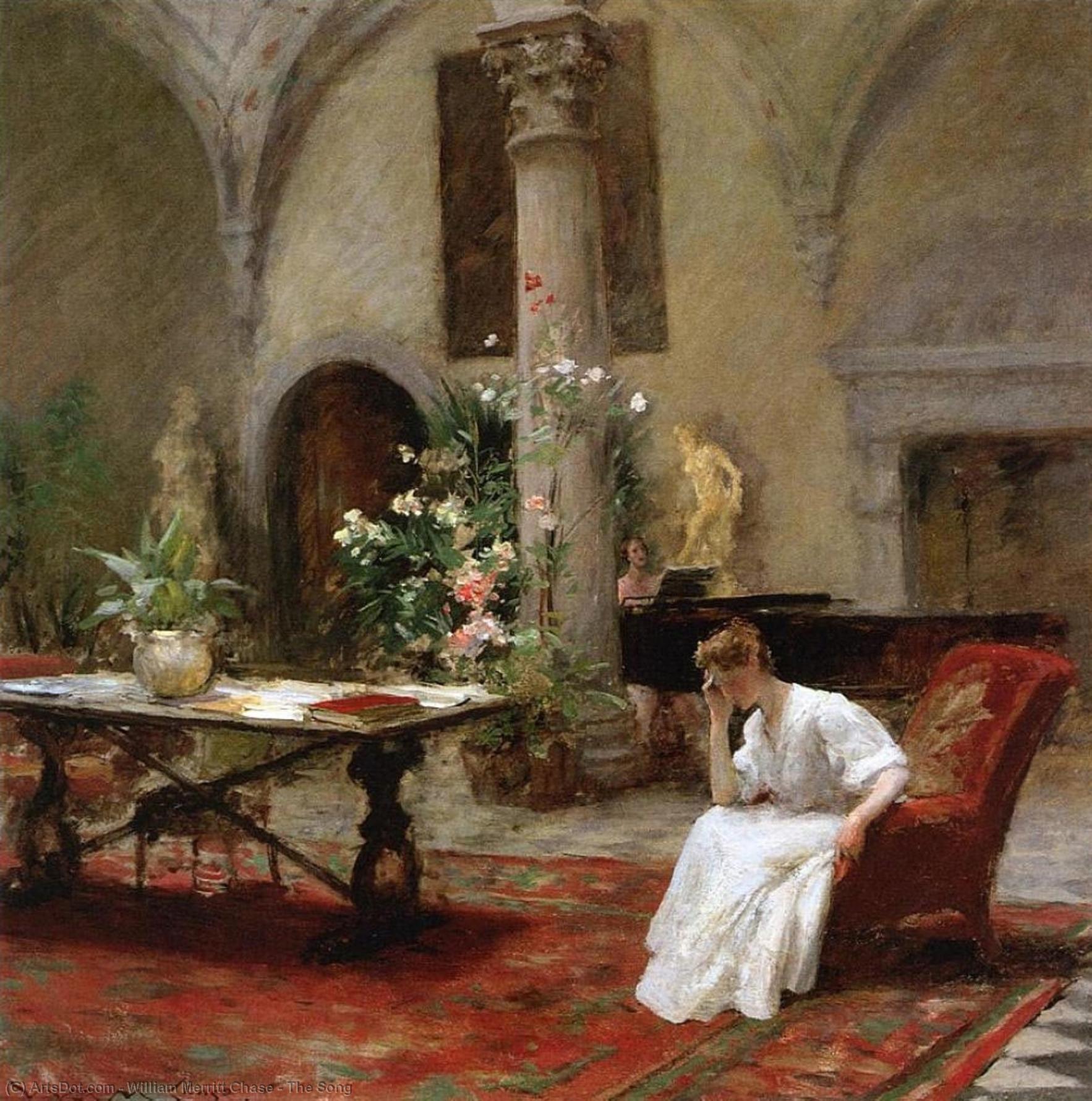 Wikioo.org - The Encyclopedia of Fine Arts - Painting, Artwork by William Merritt Chase - The Song