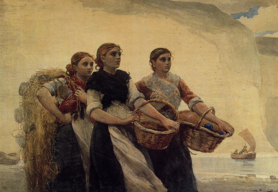 Wikioo.org - The Encyclopedia of Fine Arts - Painting, Artwork by Winslow Homer - A Voice from the Cliffs